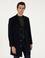 Lacivert Kaşmir Slim Fit Palto