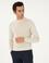 Bej Slim Fit Yün Karışımlı Çeyrek Balıkçı Yaka Basic Triko Kazak