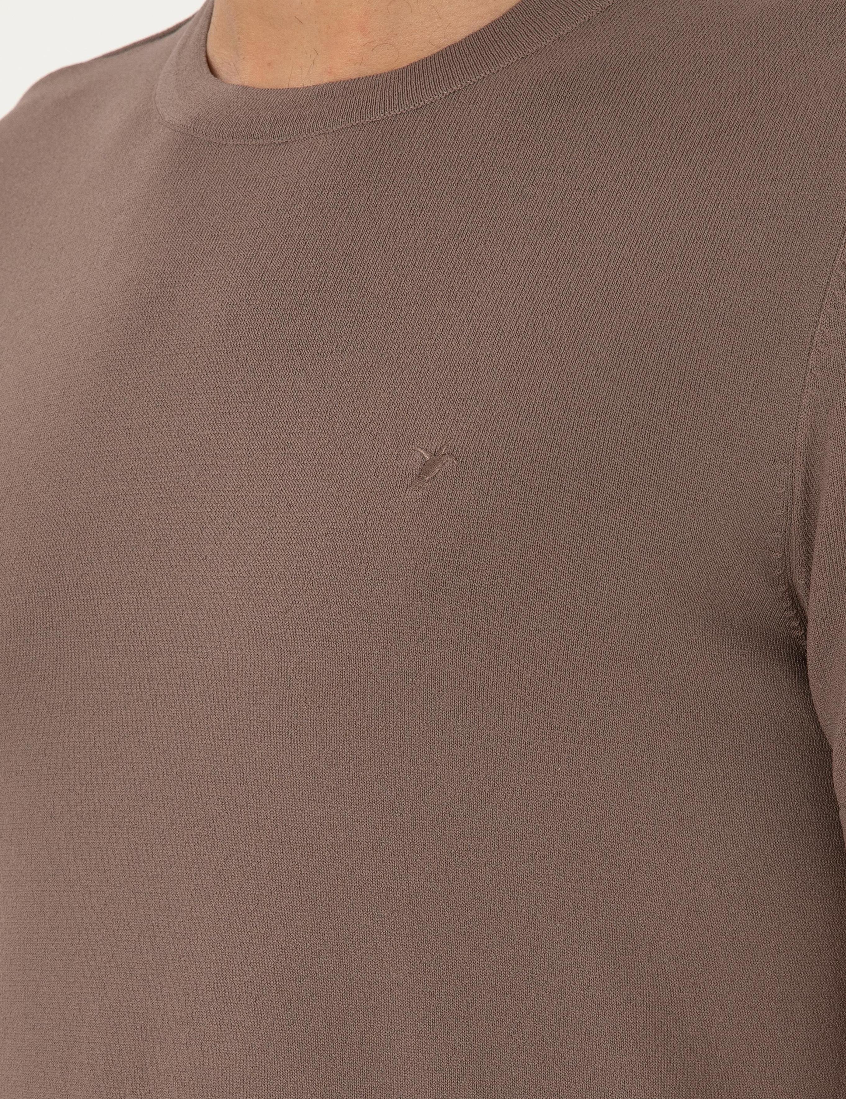 Vizon Slim Fit Bisiklet Yaka Triko T-shirt - 50293169088