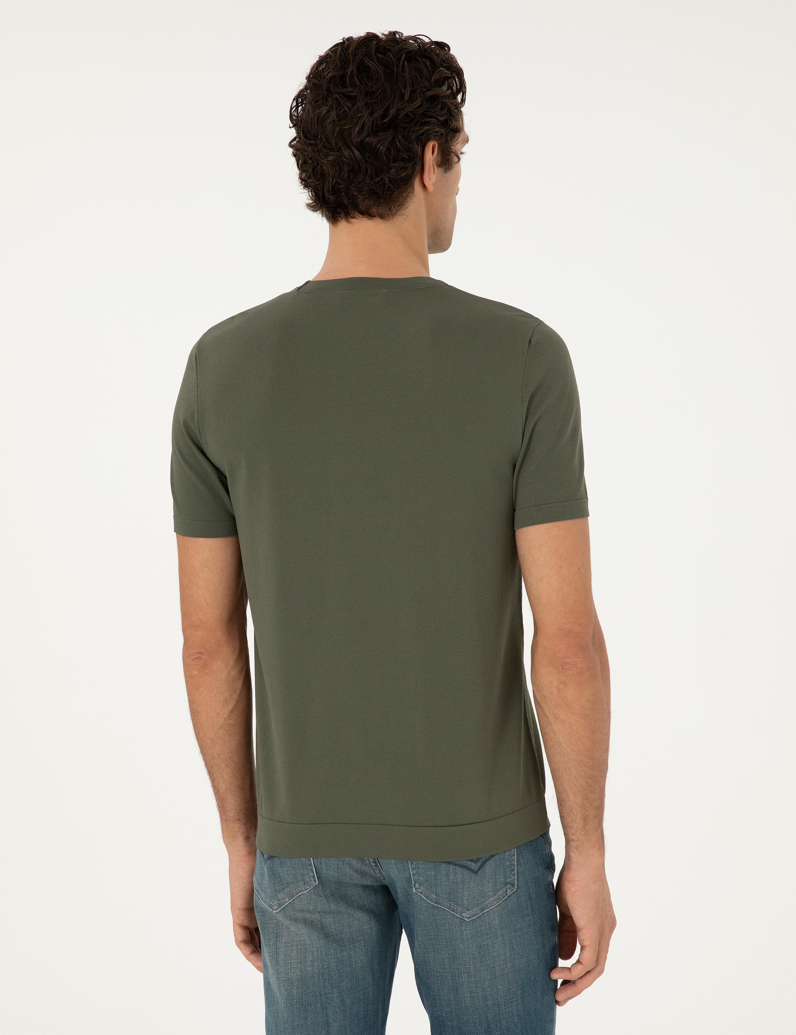 Bisiklet Yaka Slim Fit Triko T-shirt - 50293169077