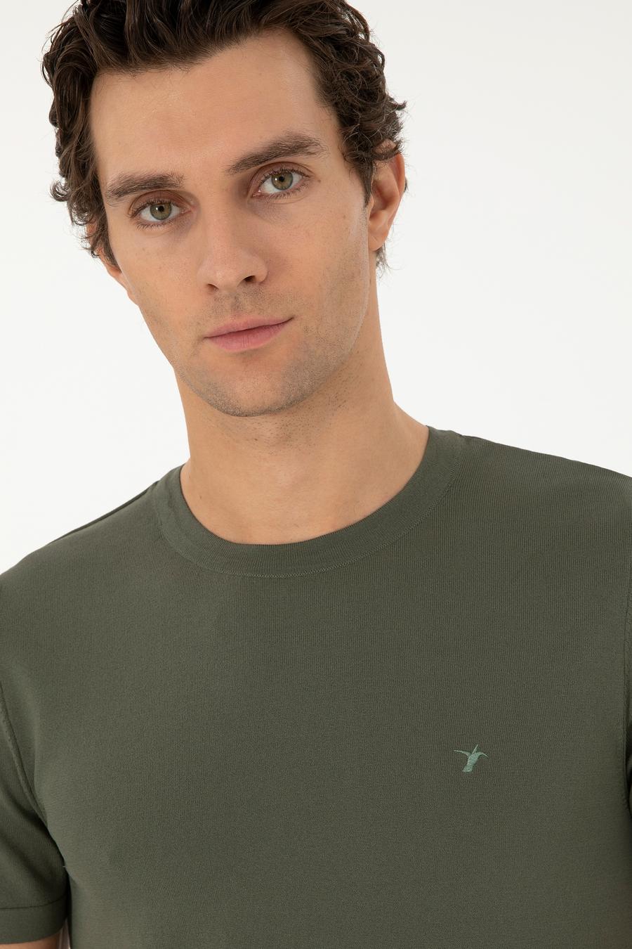 Bisiklet Yaka Slim Fit Triko T-shirt - 50293169077