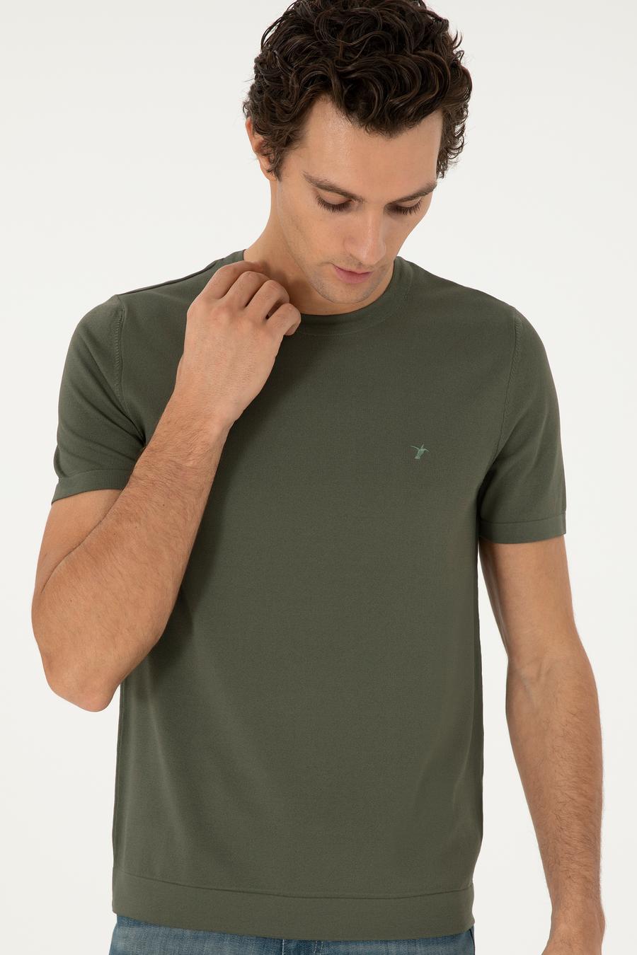 Bisiklet Yaka Slim Fit Triko T-shirt - 50293169077