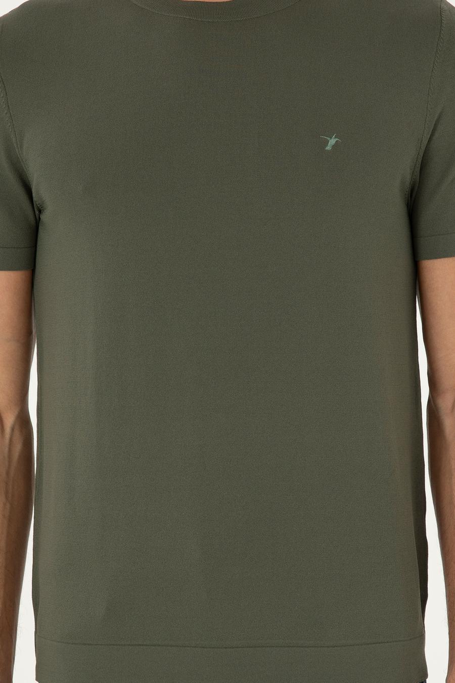 Bisiklet Yaka Slim Fit Triko T-shirt - 50293169077
