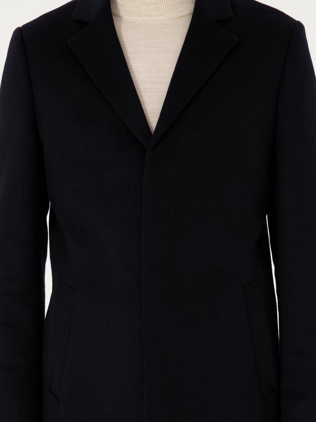 Lacivert Slim Fit Palto