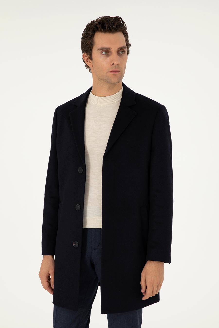 Lacivert Slim Fit Palto - 50304686002