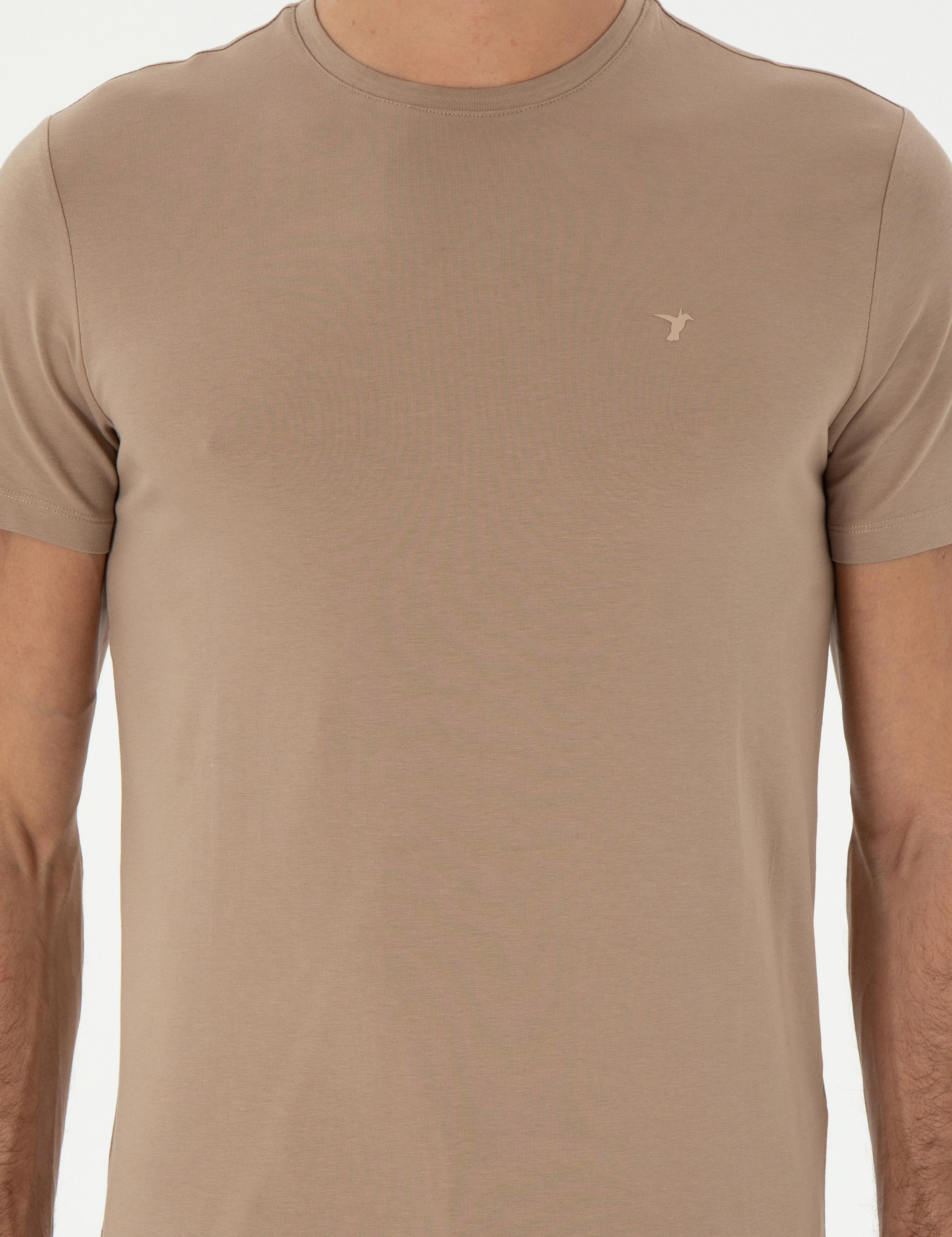 Vizon Slim Fit Bisiklet Yaka Merserize Basic T-shirt - 50305451053