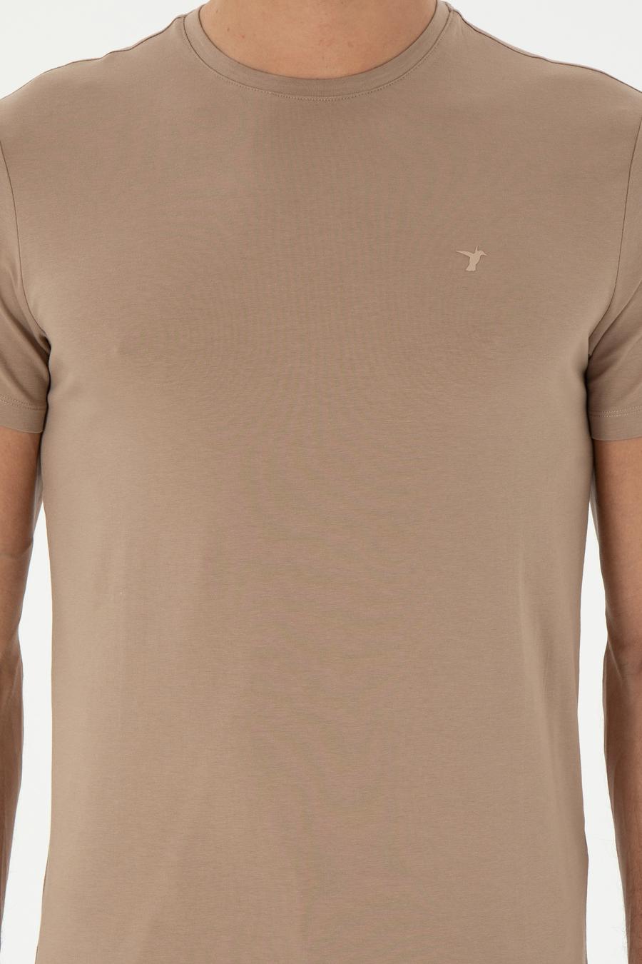 Vizon Slim Fit Bisiklet Yaka Merserize Basic T-shirt - 50305451053