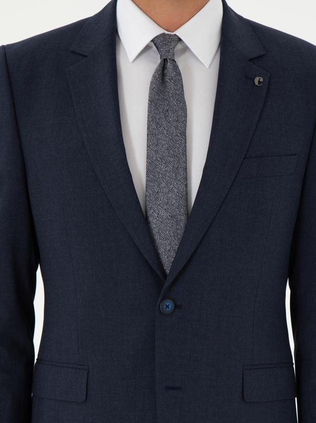 Lacivert Slim Fit Klasik Takım Elbise