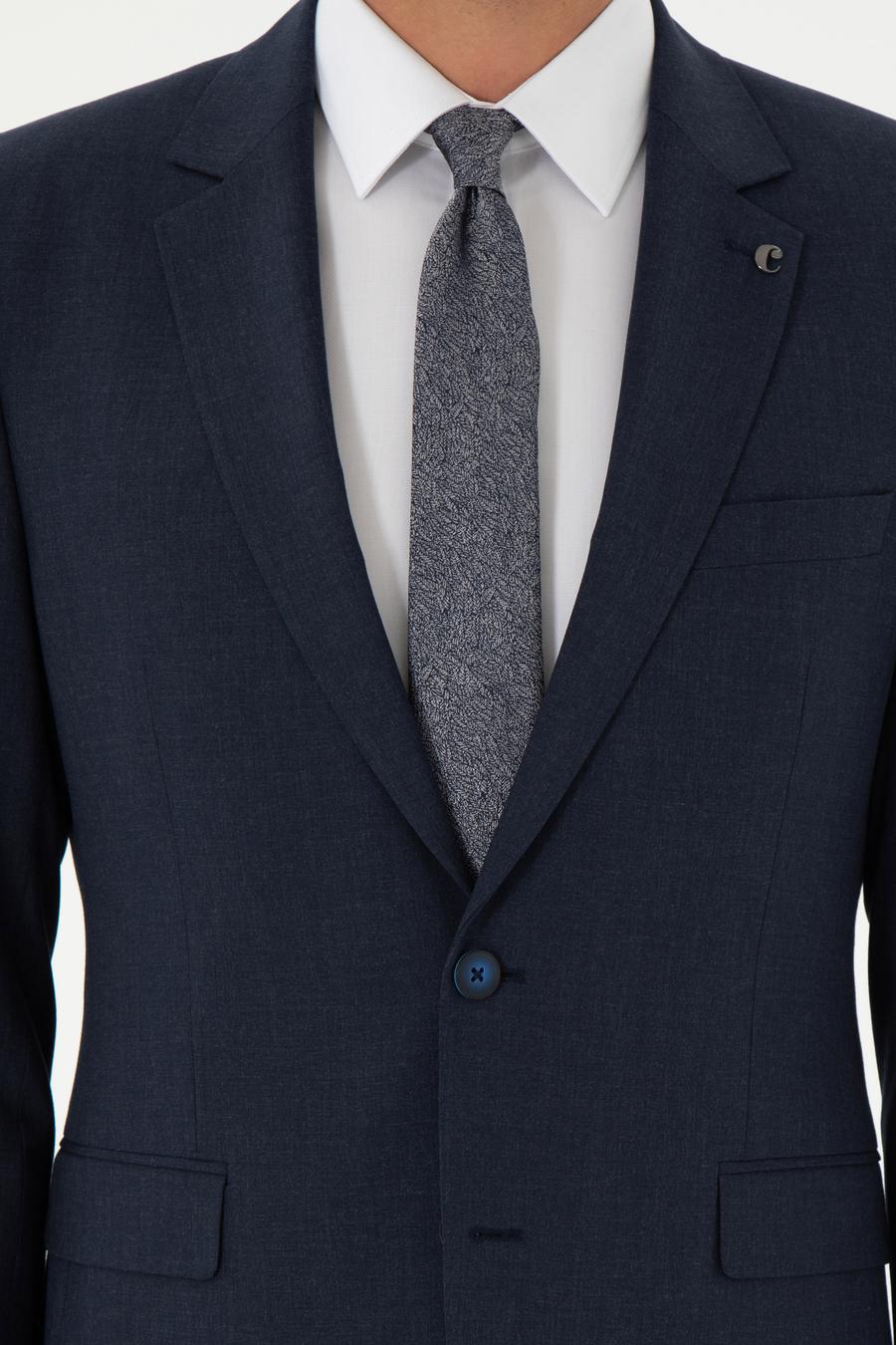 Lacivert Slim Fit Klasik Takım Elbise - 50310167044