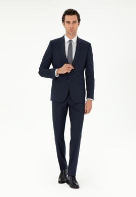 Lacivert Slim Fit Klasik Takım Elbise