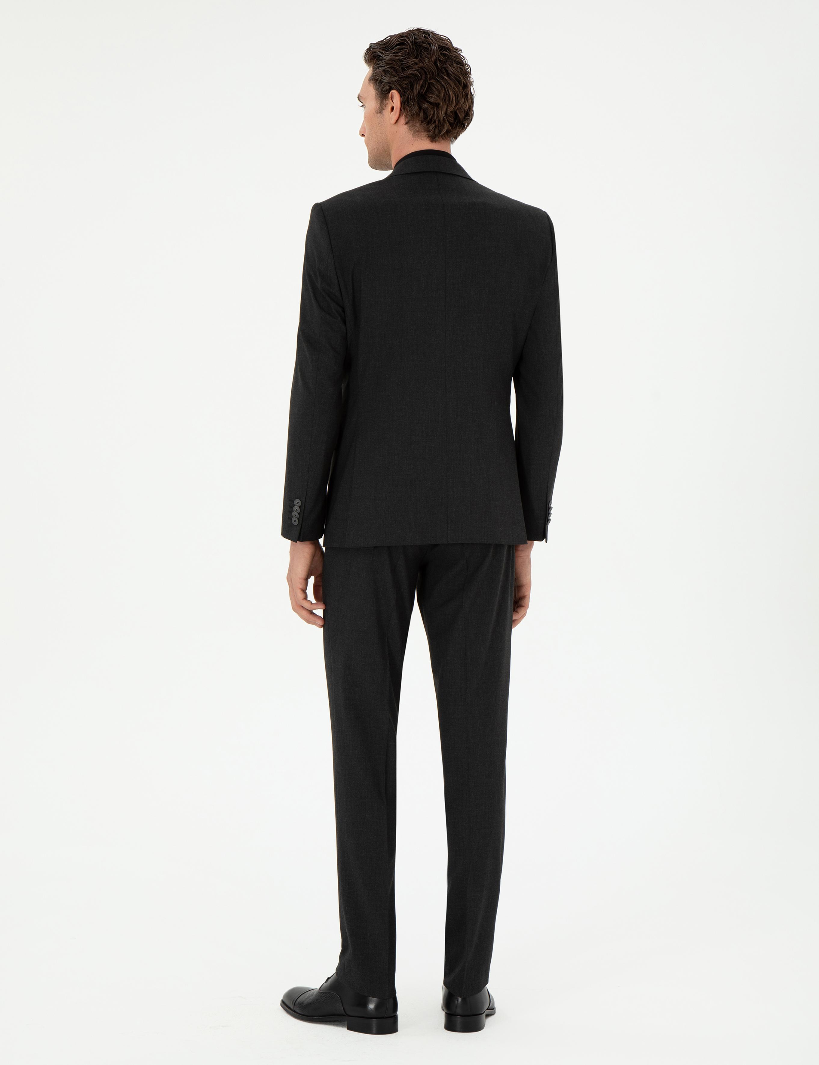Antrasit Slim Fit Klasik Takım Elbise - 50310167011