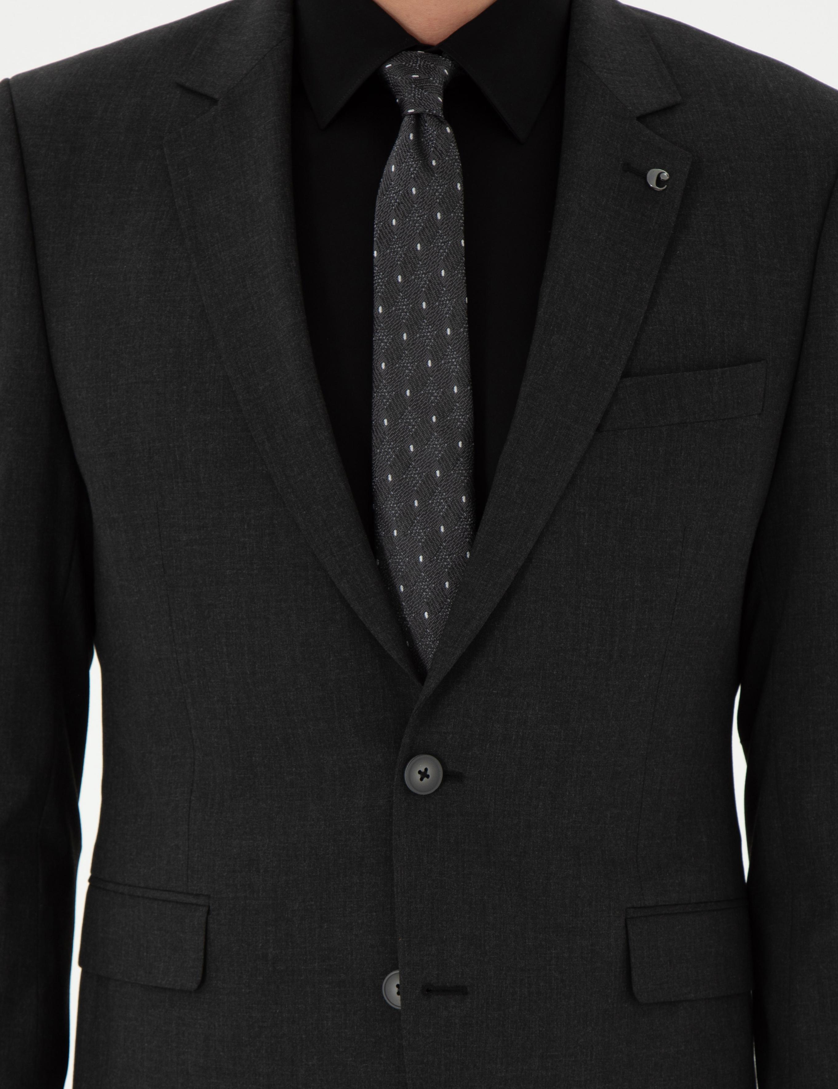 Antrasit Slim Fit Klasik Takım Elbise - 50310167011