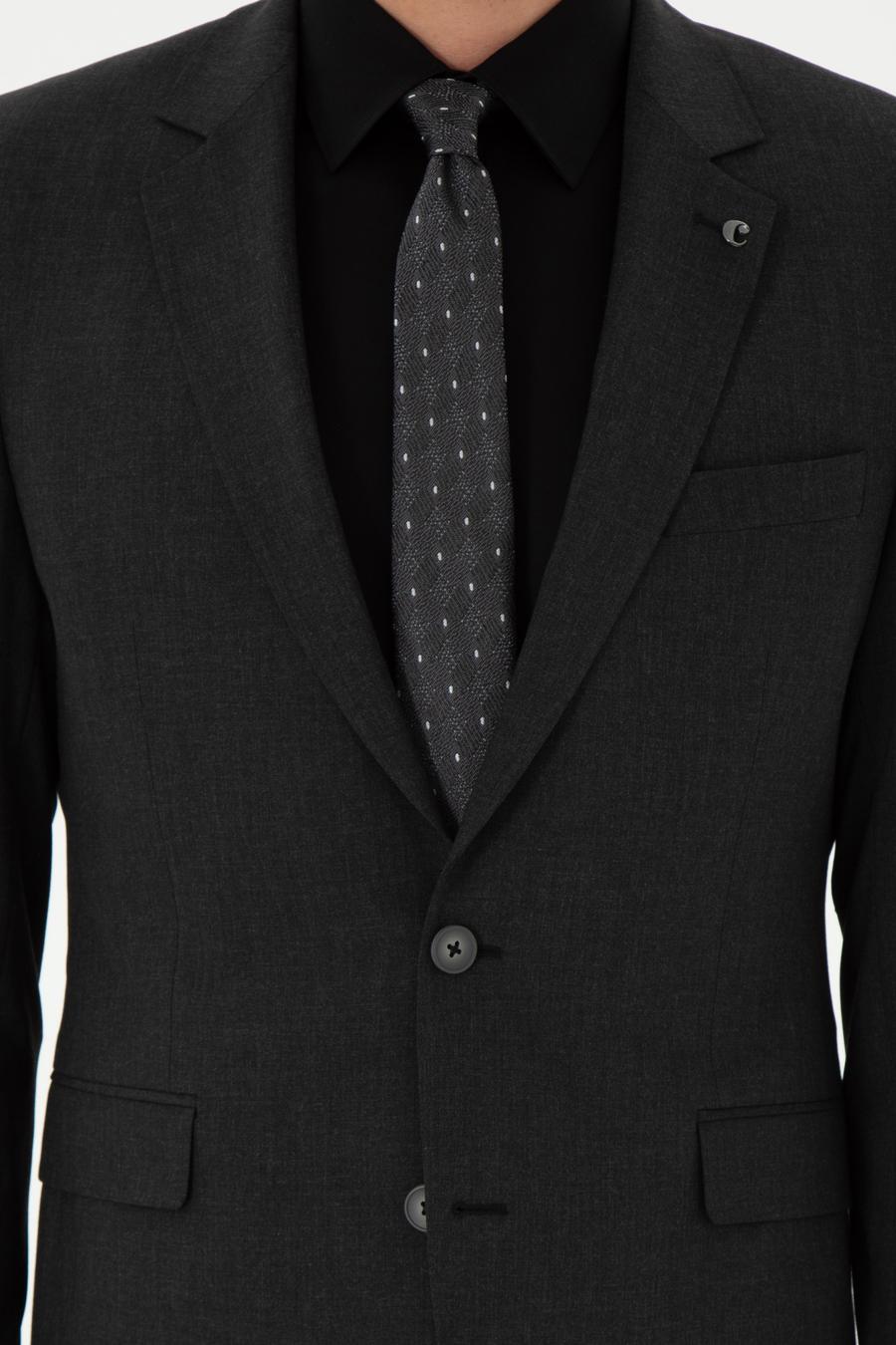 Antrasit Slim Fit Klasik Takım Elbise - 50310167011