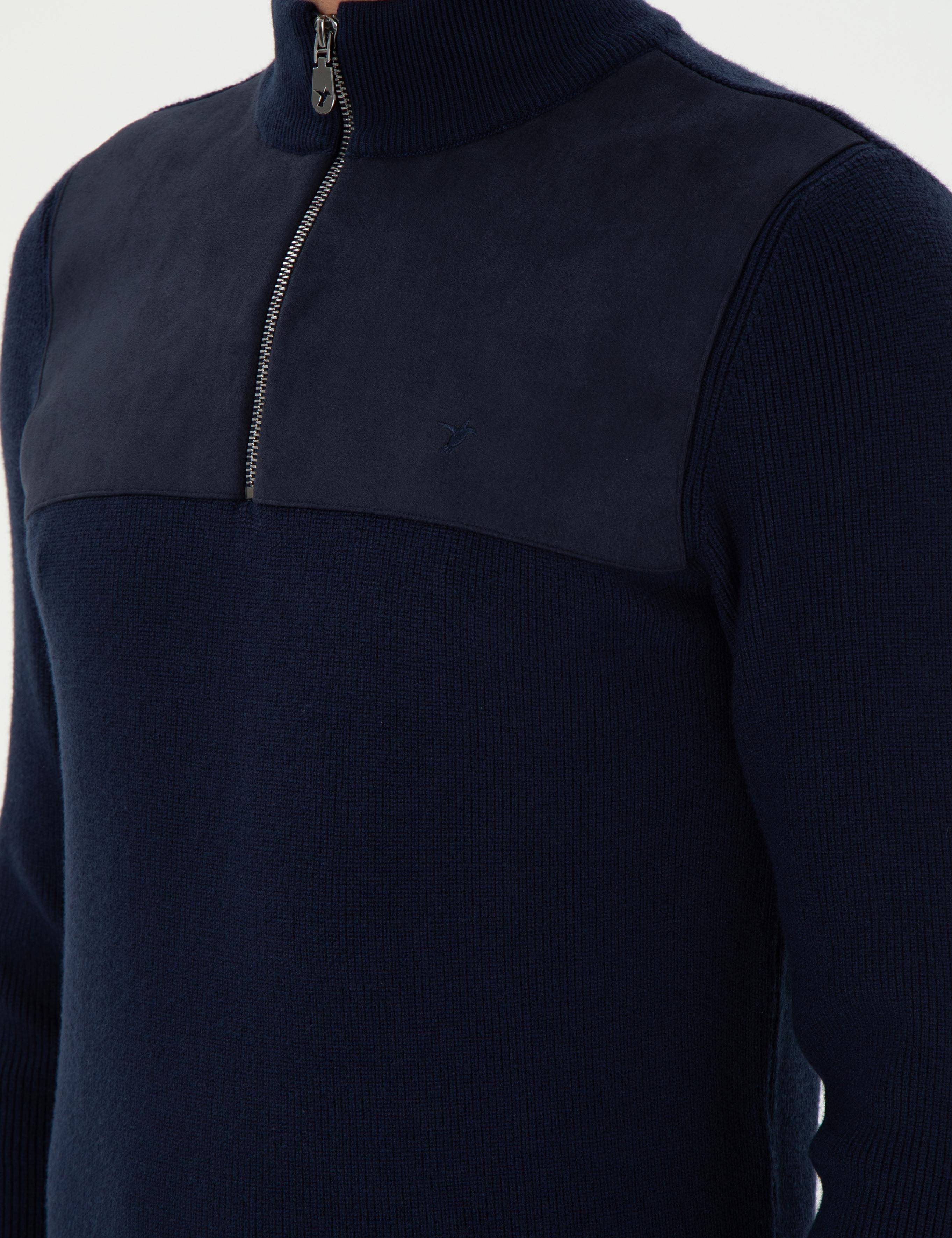 Lacivert Slim Fit Kazak - 50292483013