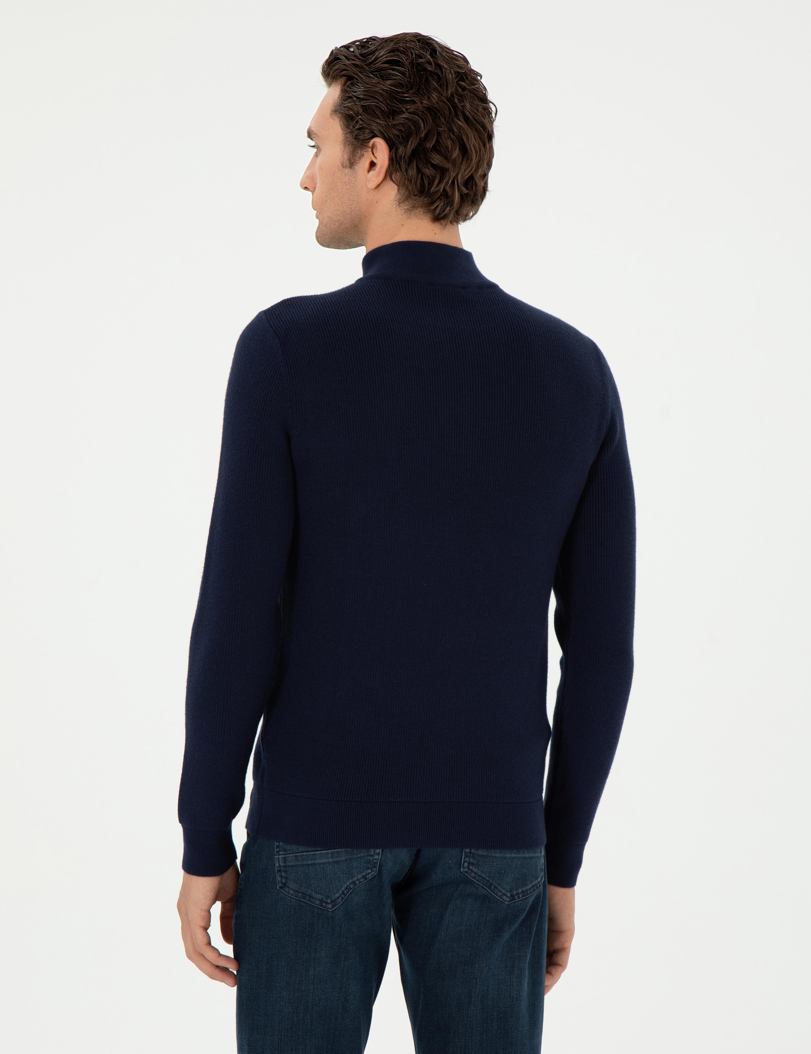 Lacivert Slim Fit Kazak - 50292483013