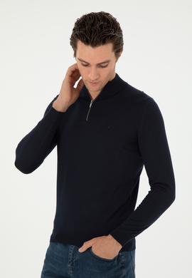 Lacivert Regular Fit Basic Kazak