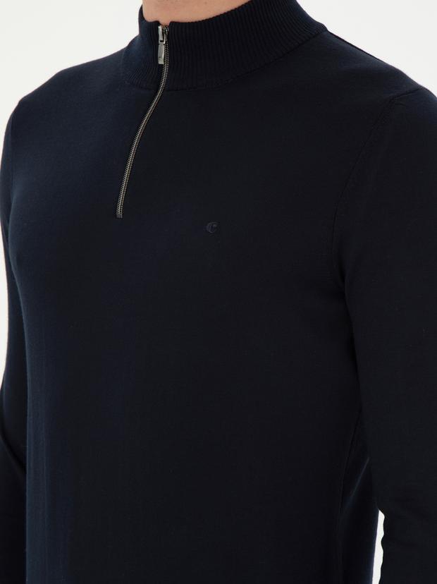 Lacivert Regular Fit Basic Kazak