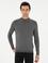 Gri Slim Fit Kaşmir İpek Karışımlı Çeyrek Balıkçı Yaka Triko Kazak