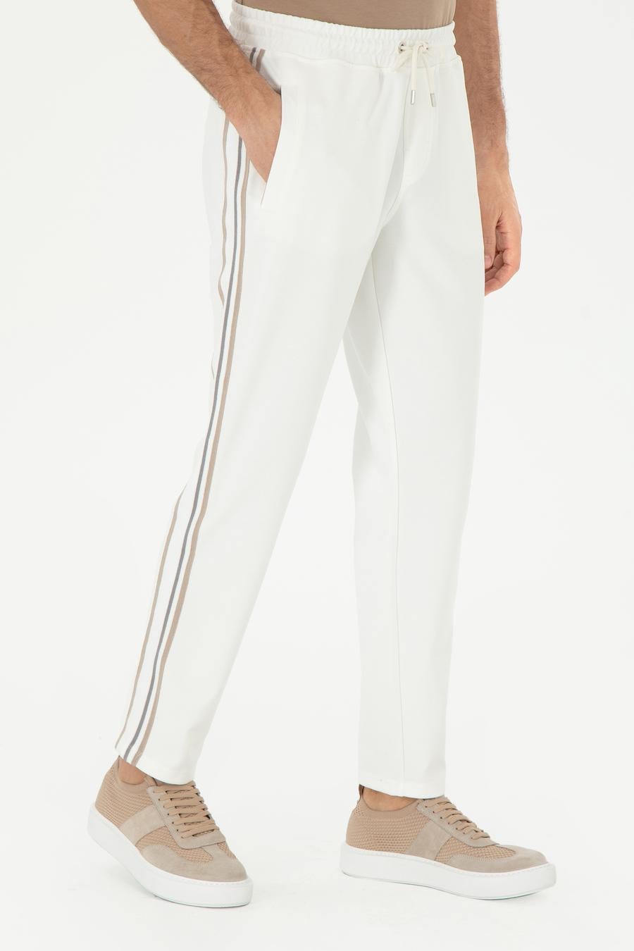 Ekru Regular Fit Düz Paça Eşofman Altı - 50300970022