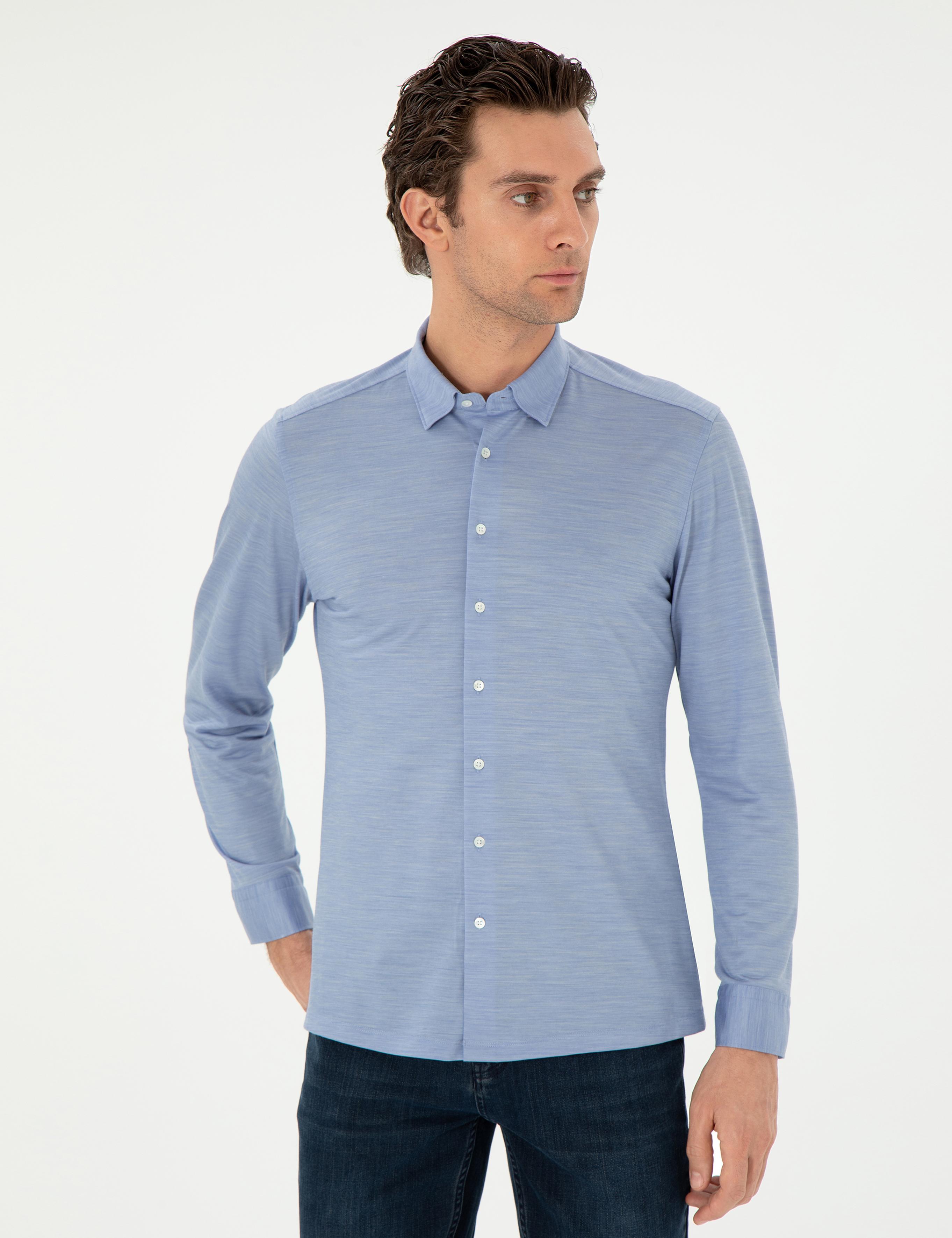 Mavi Slim Fit Uzun Kollu Gömlek - 50291362049