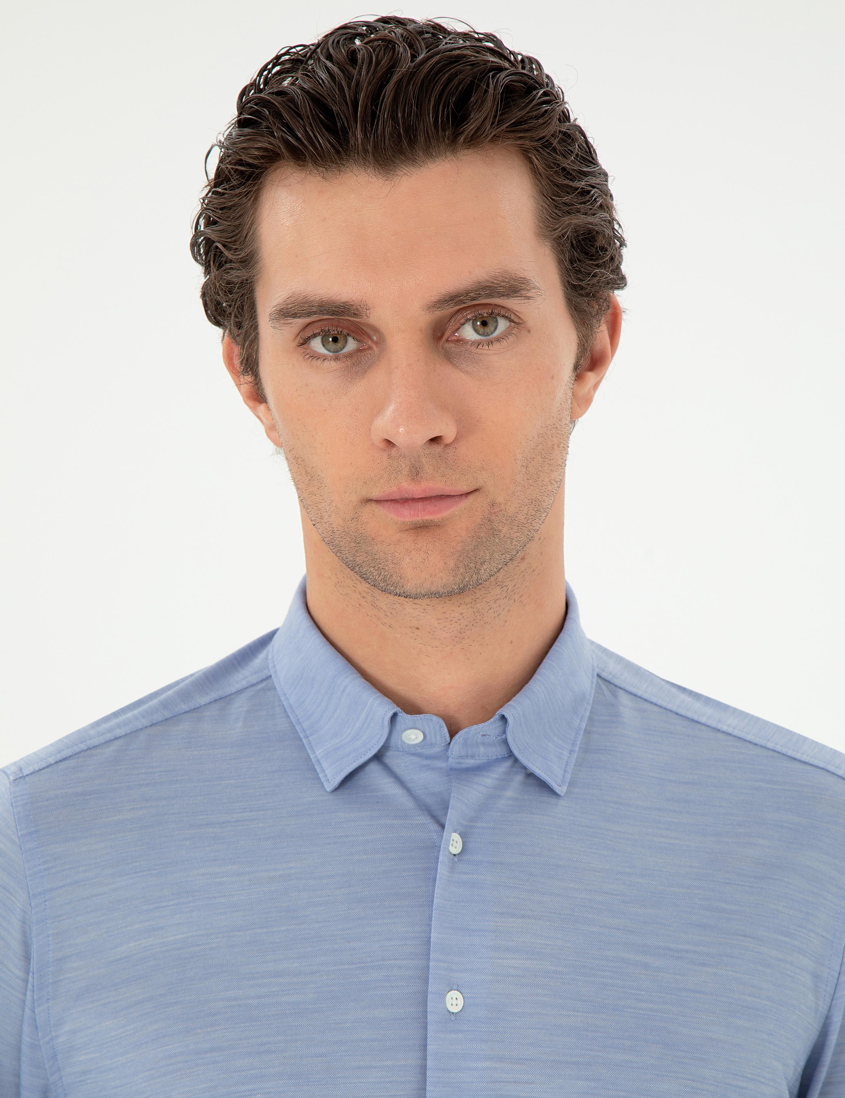 Mavi Slim Fit Uzun Kollu Gömlek - 50291362049