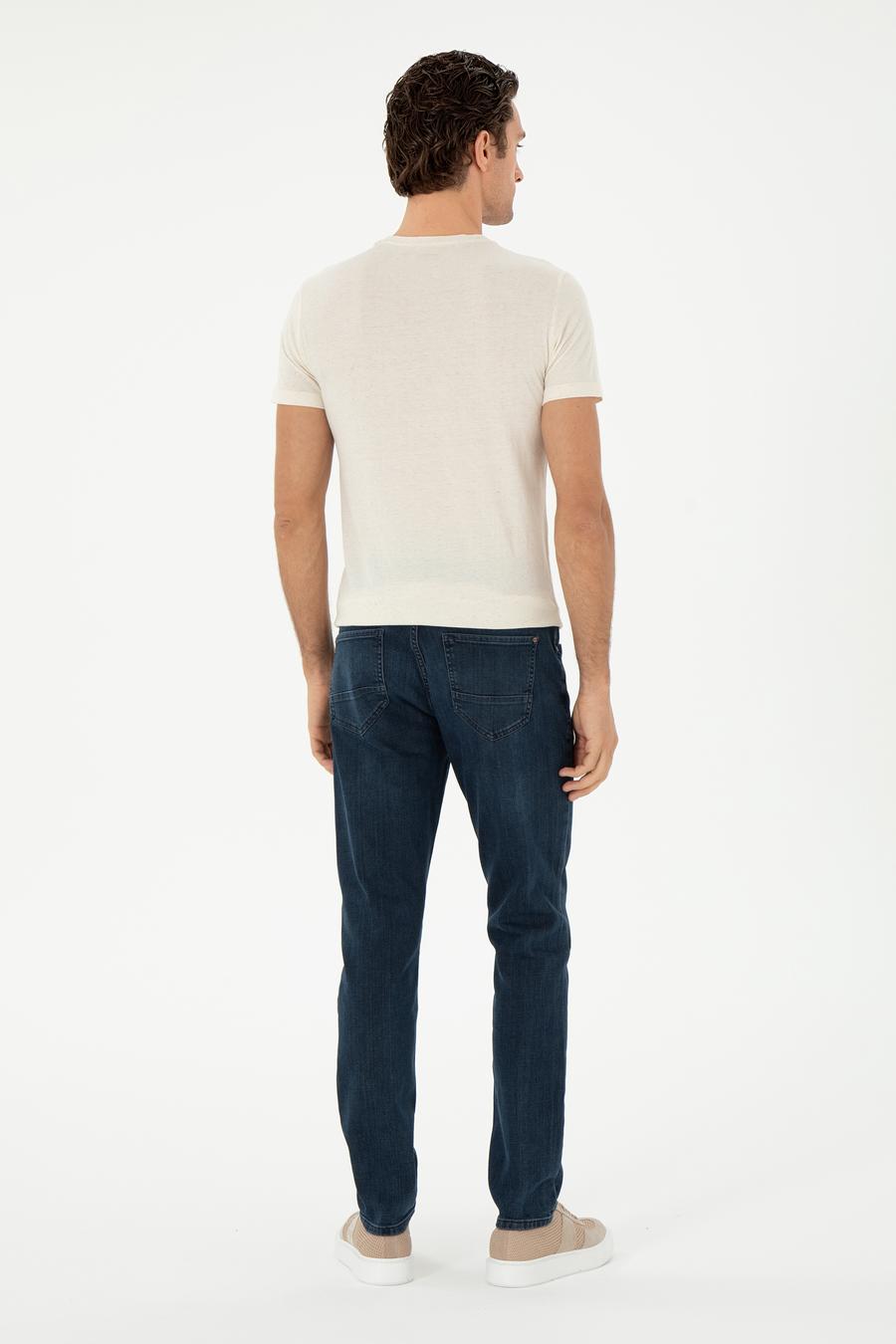Lacivert Slim Fit Pamuk Karışımlı Jean Pantolon - 50309095062