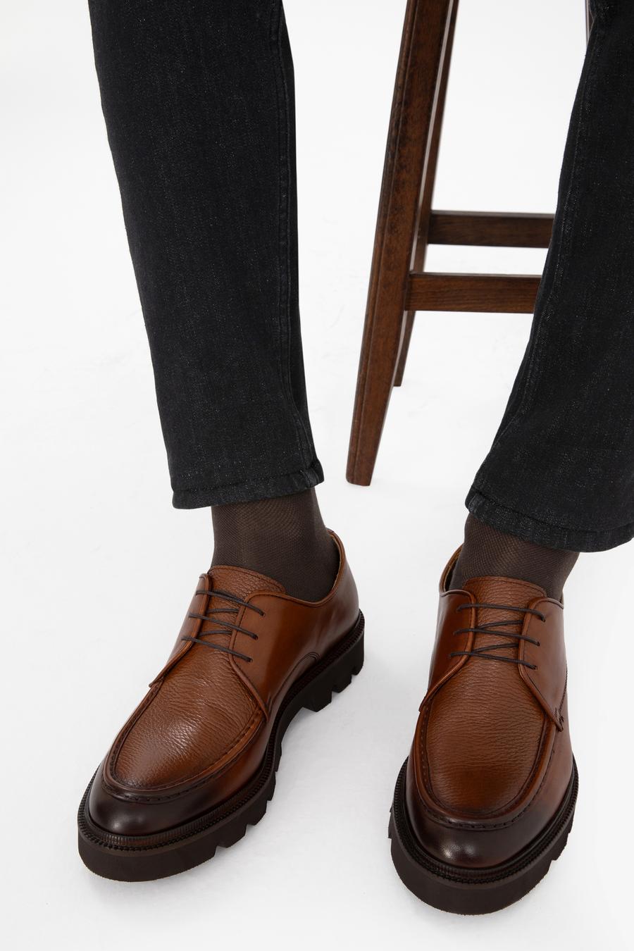 Taba Eva Taban %100 Deri Smart Casual Ayakkabı - 50295678027