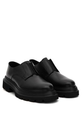 Siyah Eva Taban %100 Deri Smart Casual Ayakkabı