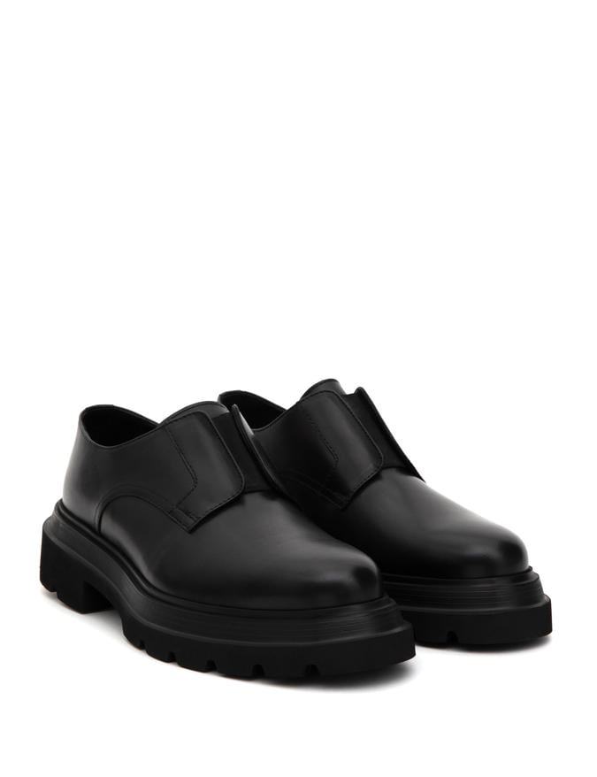Siyah Eva Taban %100 Deri Smart Casual Ayakkabı