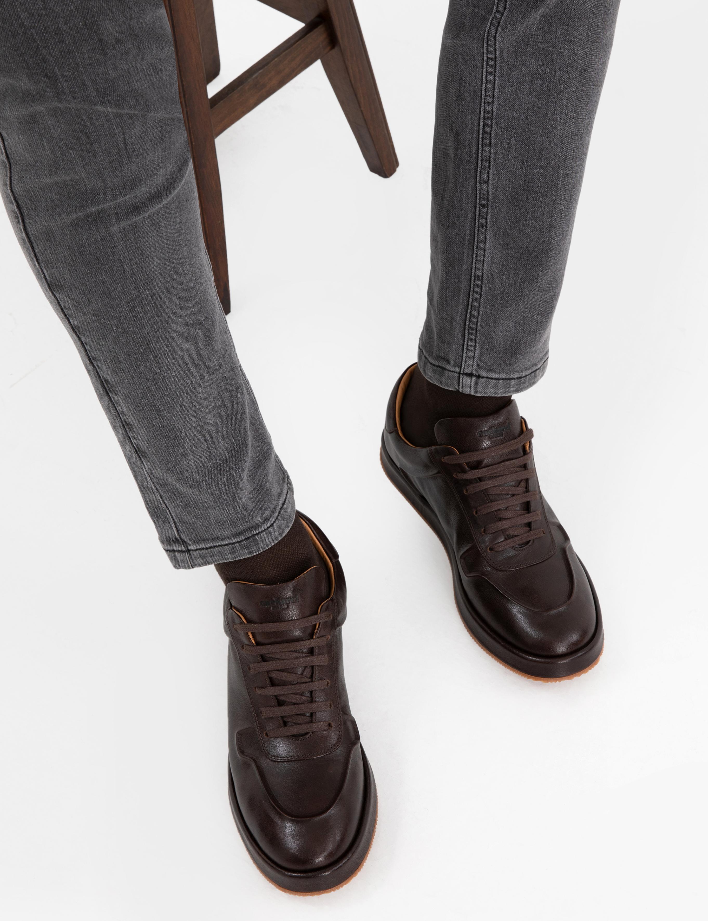 Kahverengi %100 Deri Casual Ayakkabı - 50295434004
