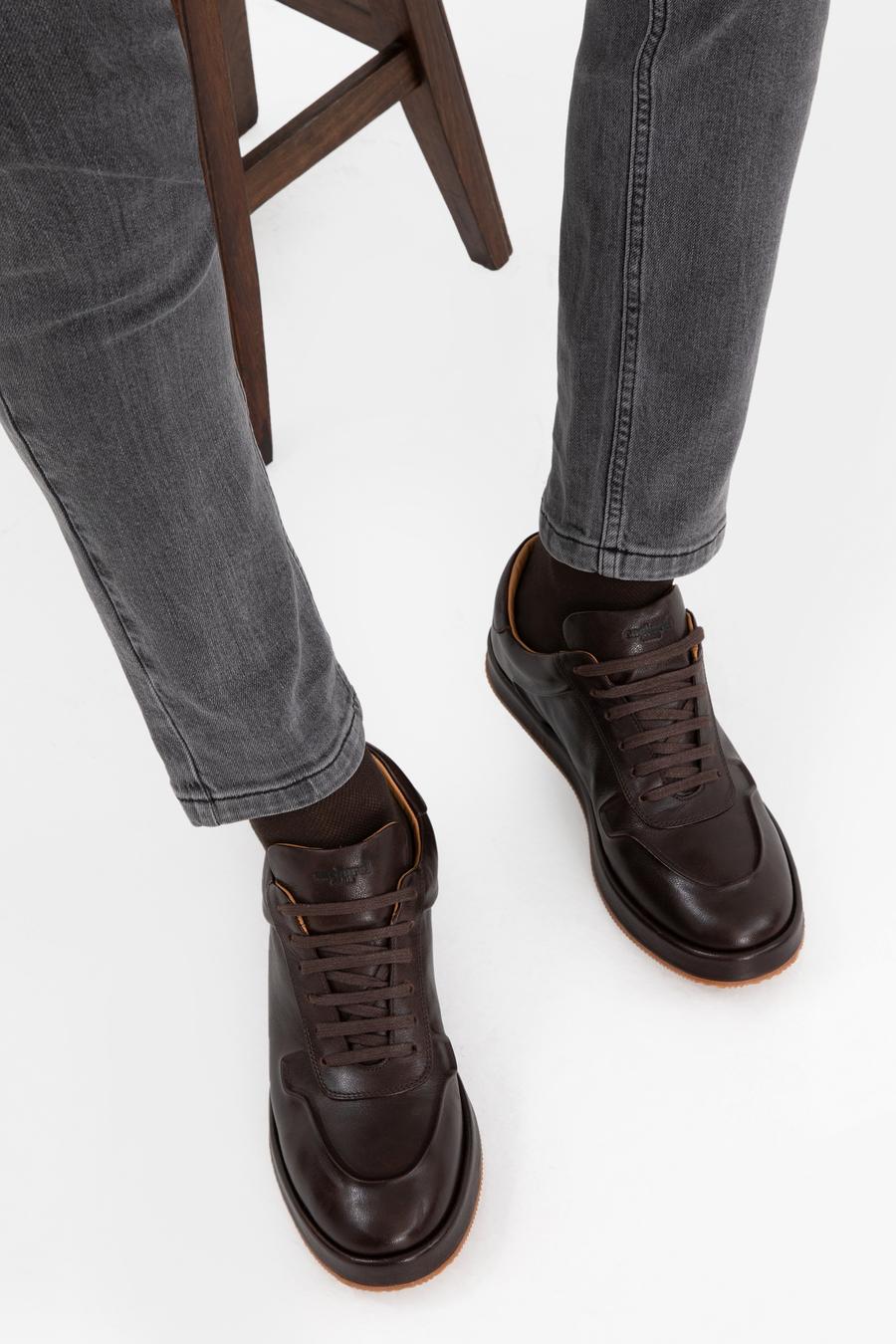 Kahverengi %100 Deri Casual Ayakkabı - 50295434004