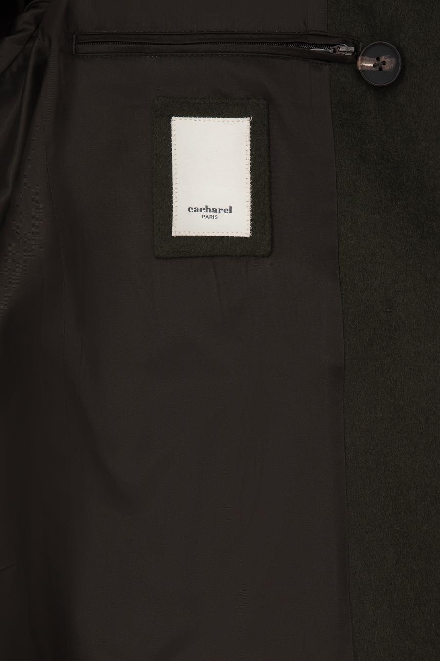 Haki Slim Fit Kaşe Kaban - 50293483006