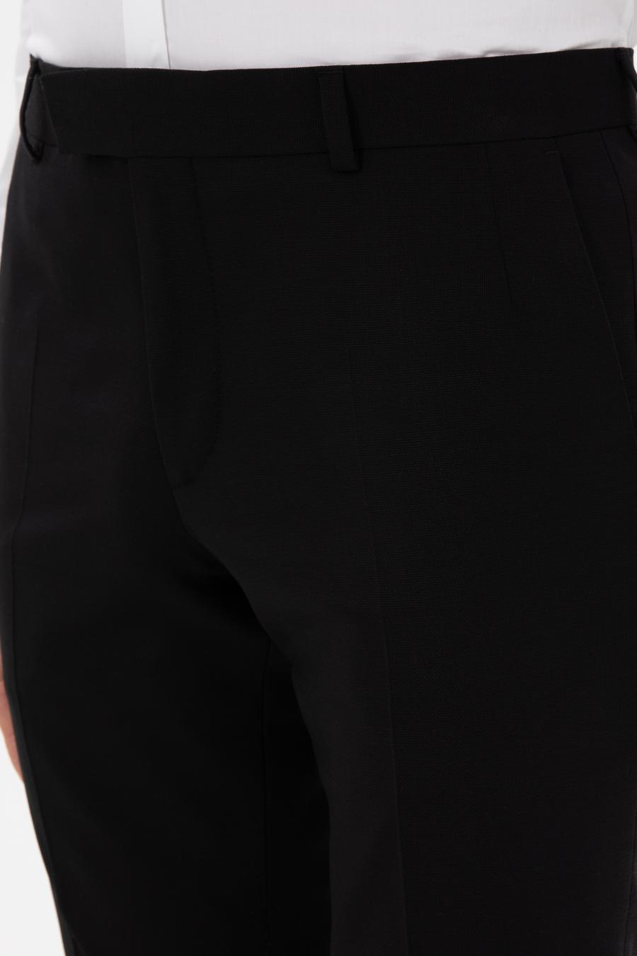 Siyah Slim Fit Yün Karışımlı Klasik Pantolon - 50306053008