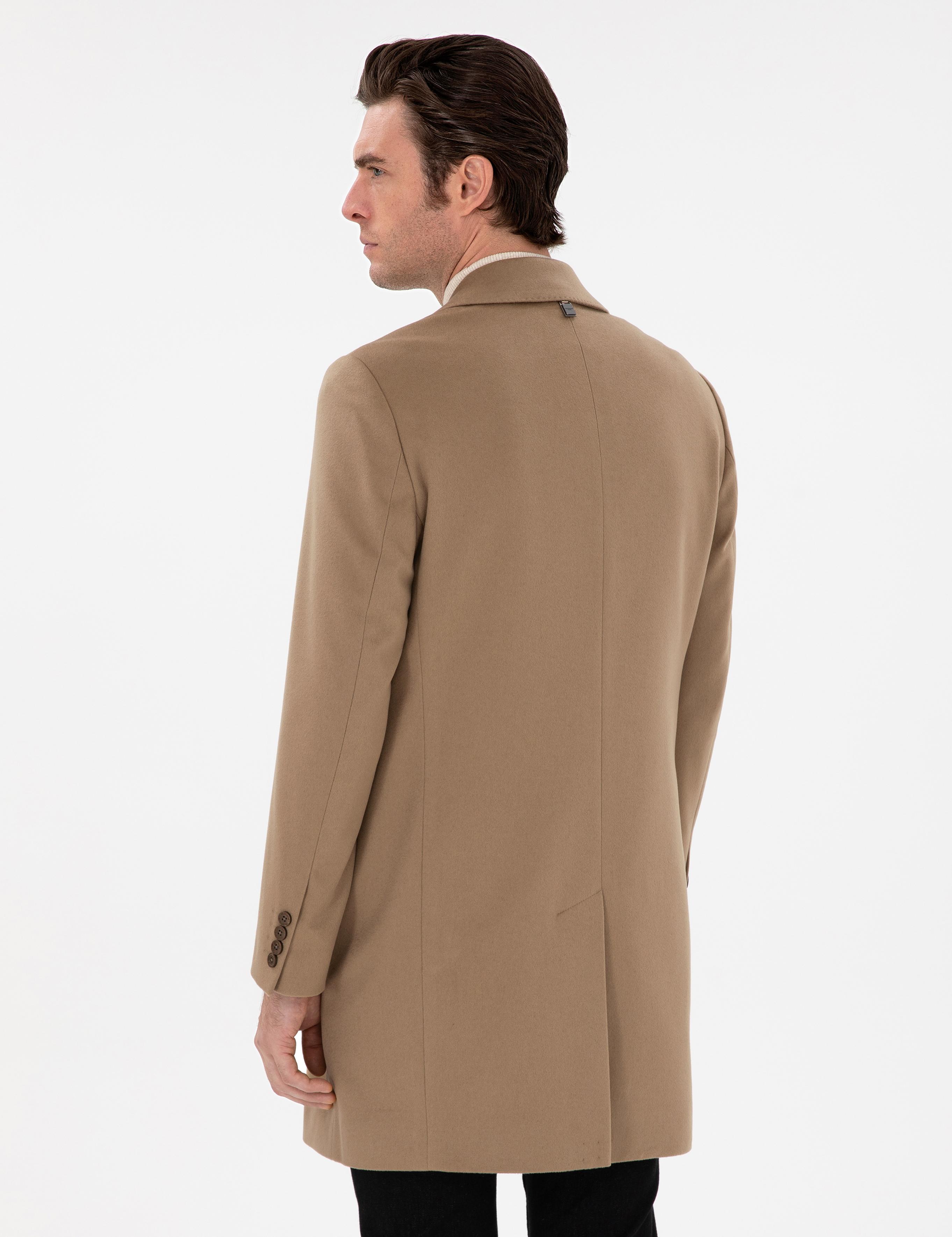 Camel Slim Fit Palto - 50293726013