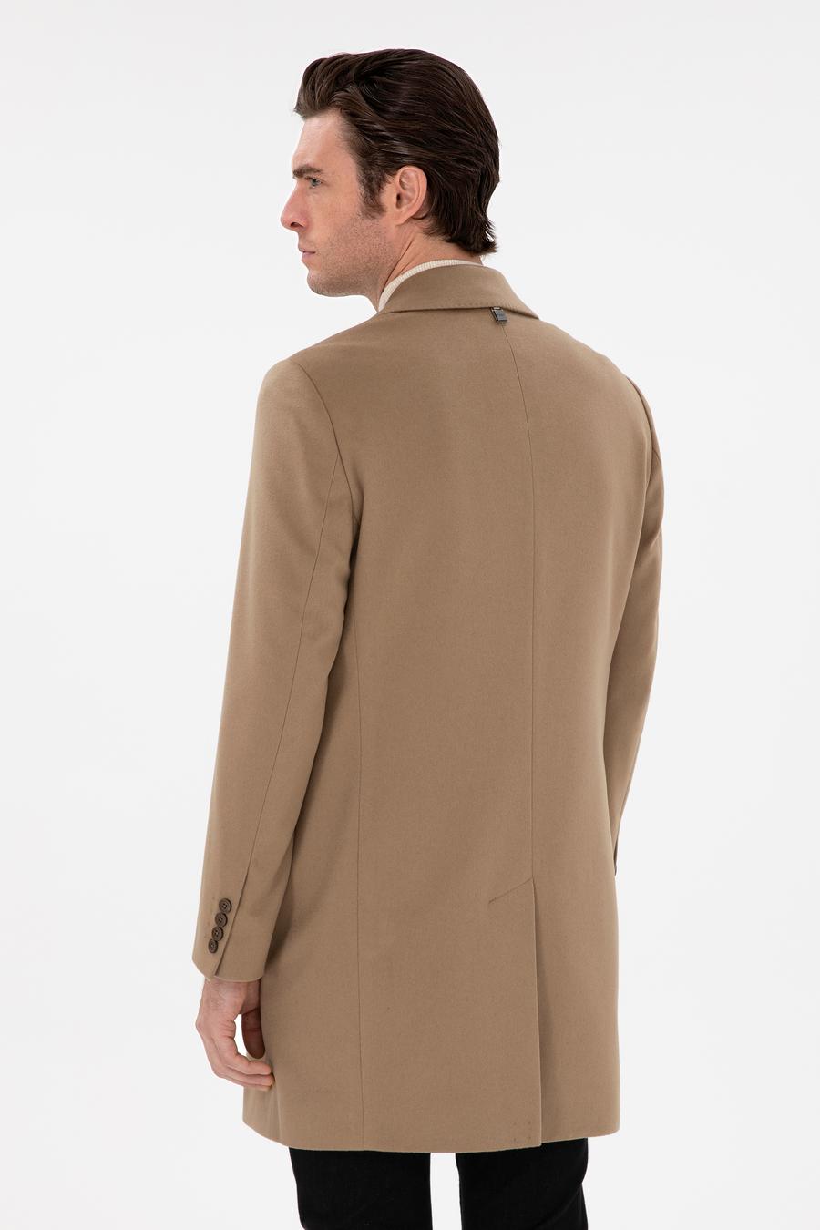 Camel Slim Fit Palto - 50293726013
