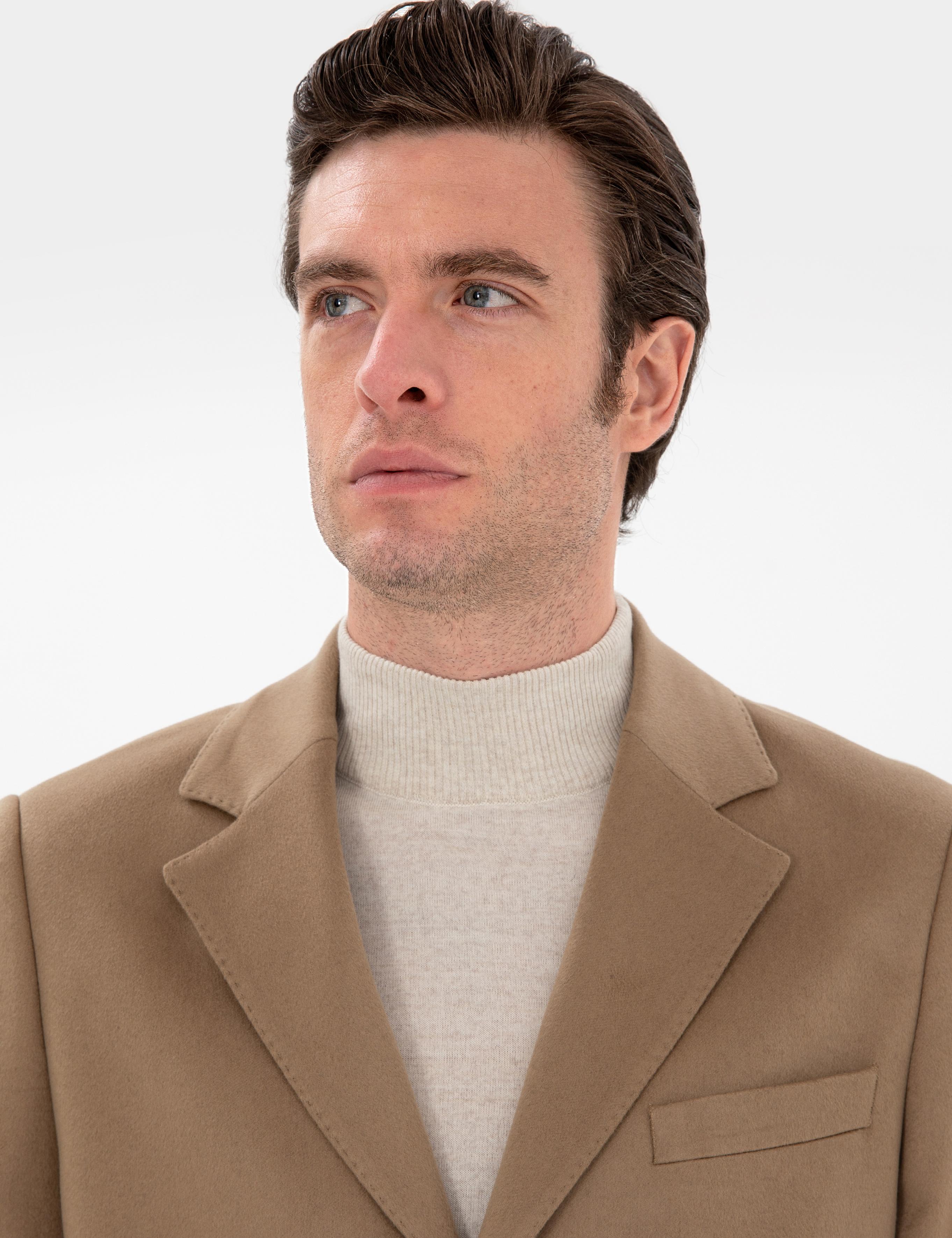 Camel Slim Fit Palto - 50293726013