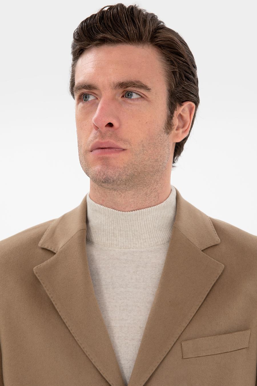 Camel Slim Fit Palto - 50293726013