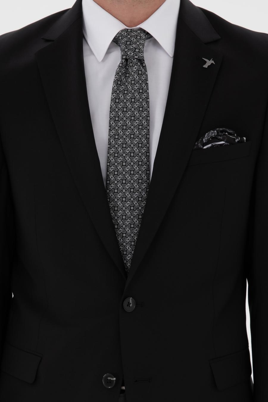 Siyah Slim Fit Ceket - 50292529052