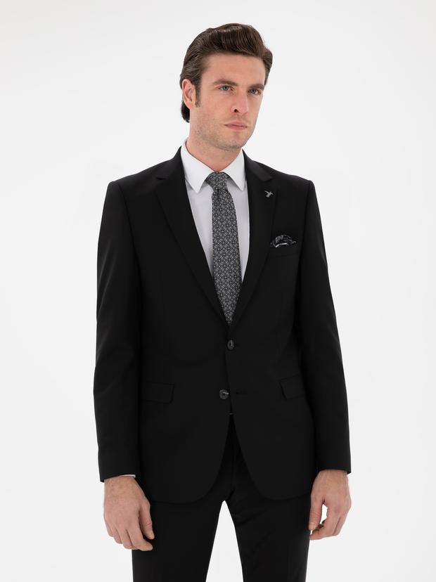 Siyah Slim Fit Ceket