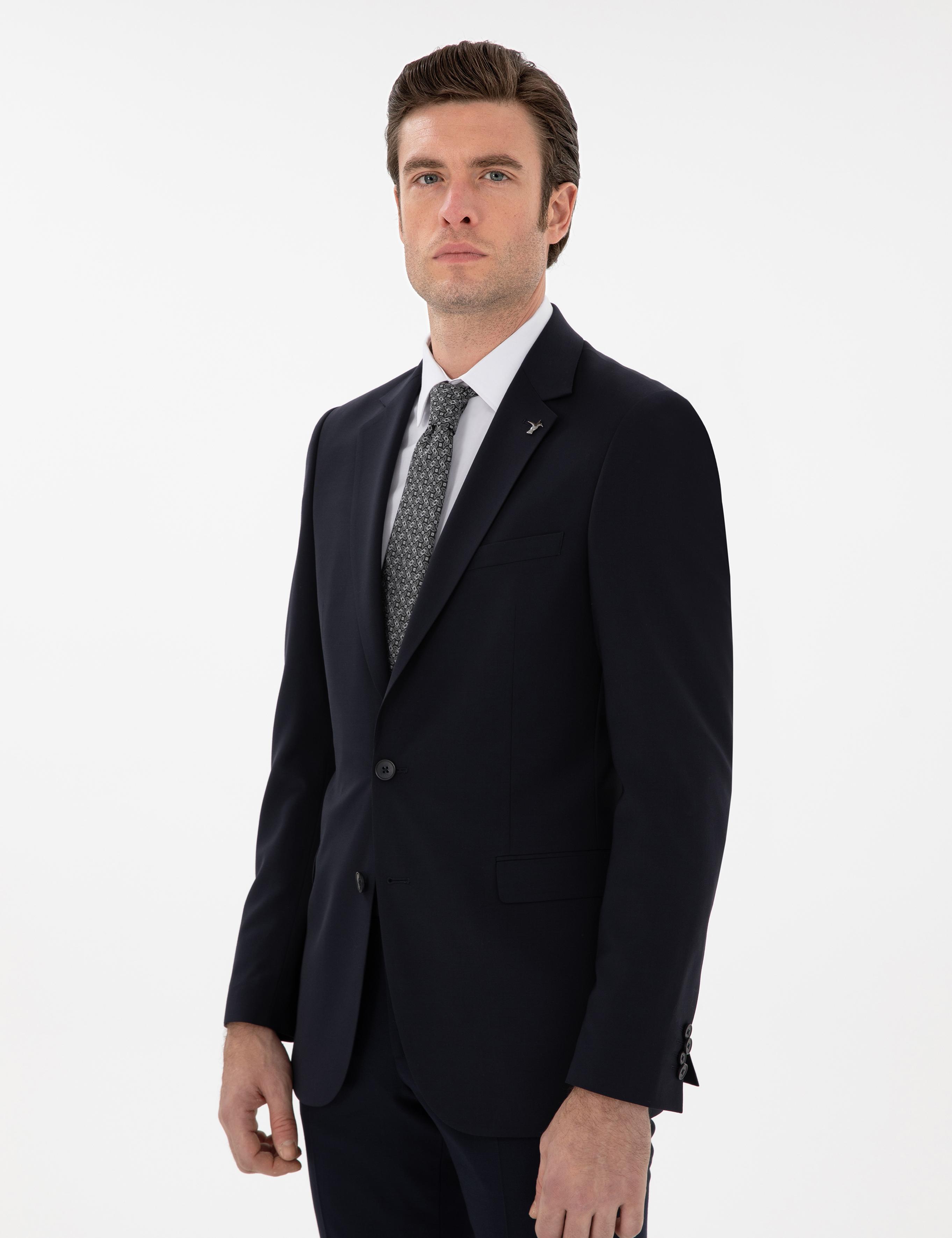 Lacivert Slim Fit Ceket - 50292529007