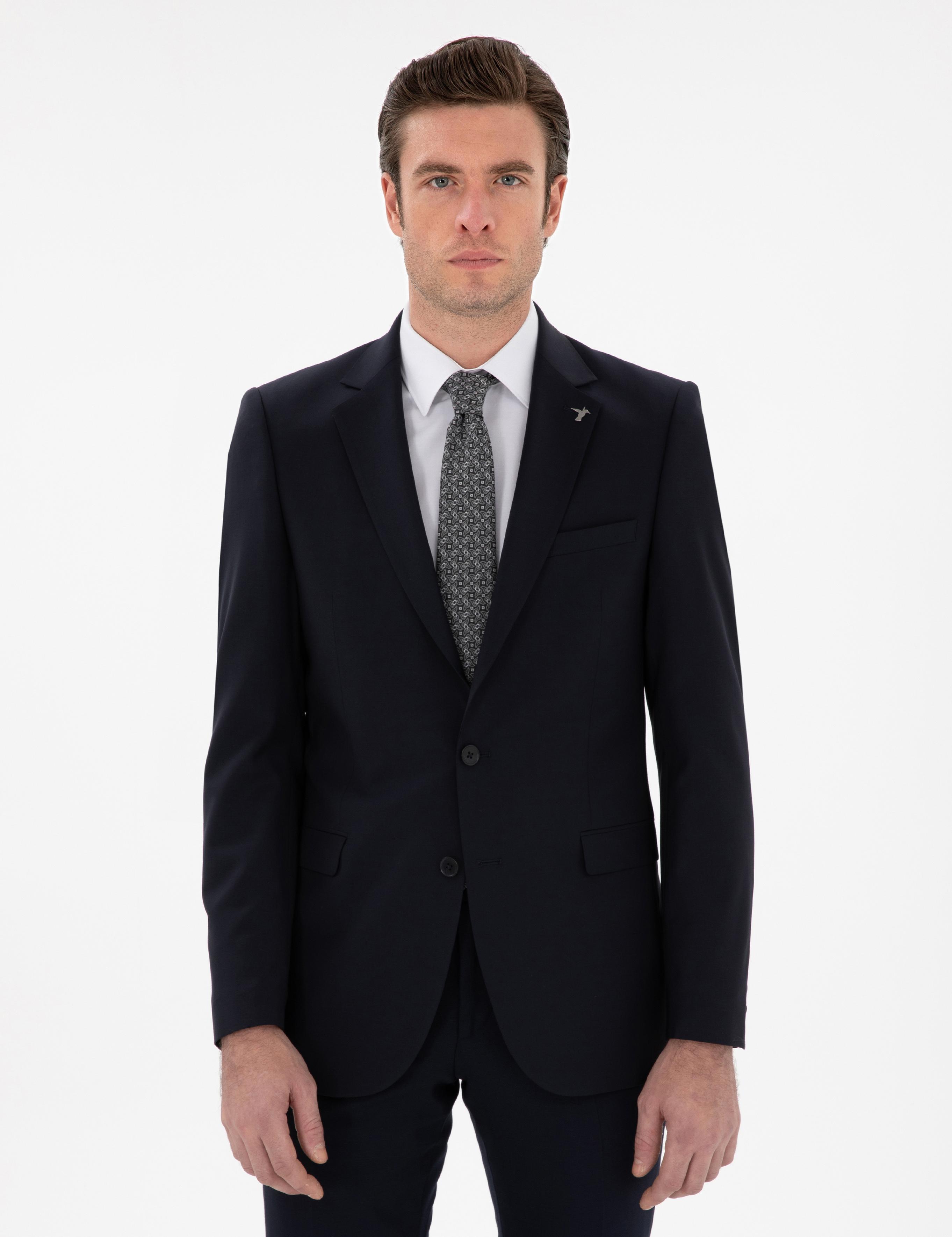 Lacivert Slim Fit Ceket - 50292529007