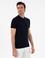 Lacivert Slim Fit Fermuarlı Polo Yaka Triko T-shirt