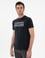 Siyah Slim Fit Bisiklet Yaka Desenli T-shirt