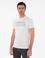 Beyaz Slim Fit Bisiklet Yaka Desenli T-shirt