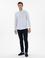 Lacivert Slim Fit Dokulu Pamuk Karışımlı Kanvas Pantolon
