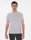 Beyaz Slim Fit Bisiklet Yaka Çizgili T-shirt