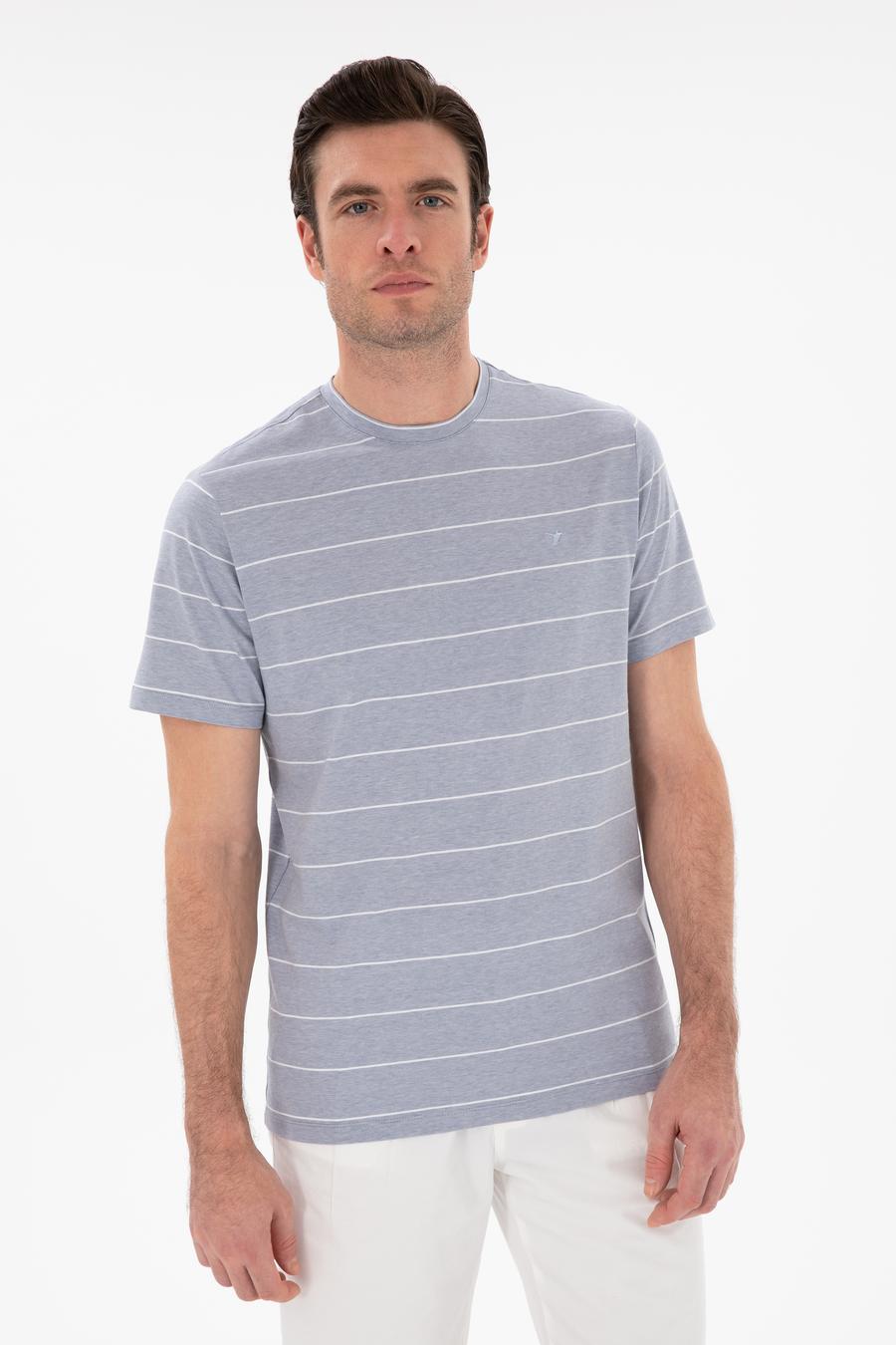 Mavi Regular Fit Bisiklet Yaka Çizgili T-shirt - 50301352014