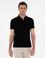 Siyah Slim Fit  %100 PamukPolo Yaka Merserize T-shirt