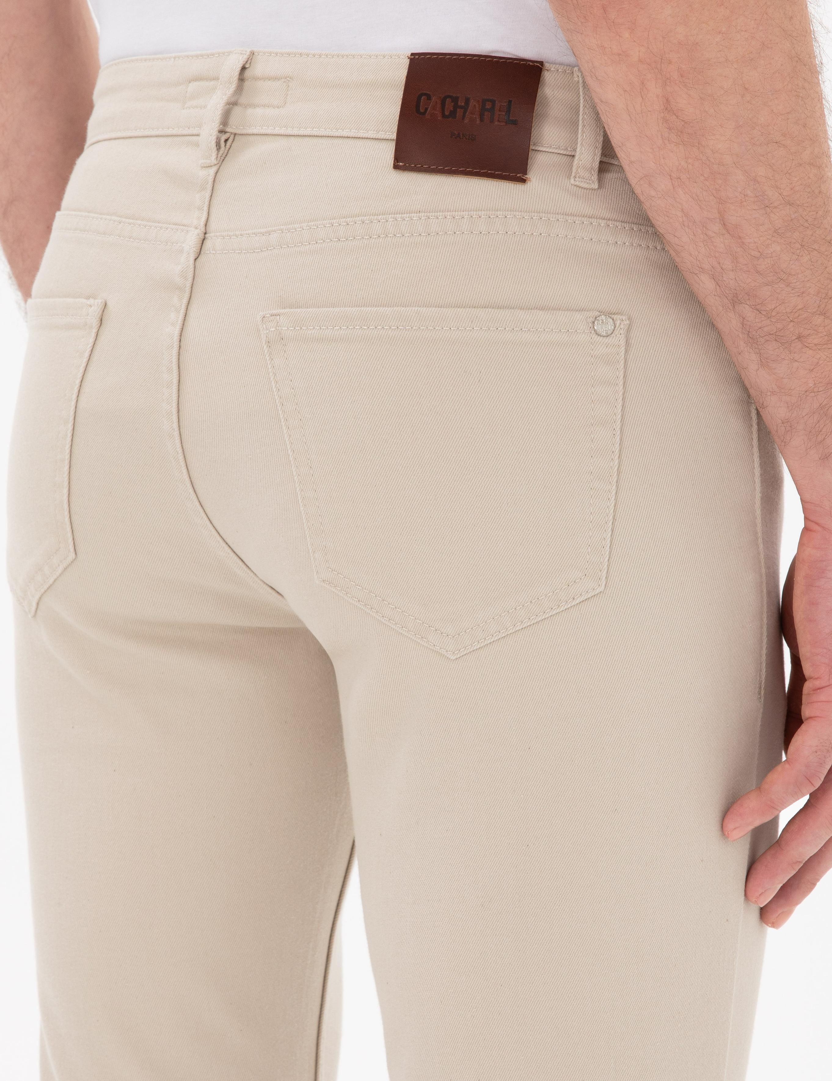 Bej Slim Fit Pamuk Karışımlı Jean Pantolon - 50306703052