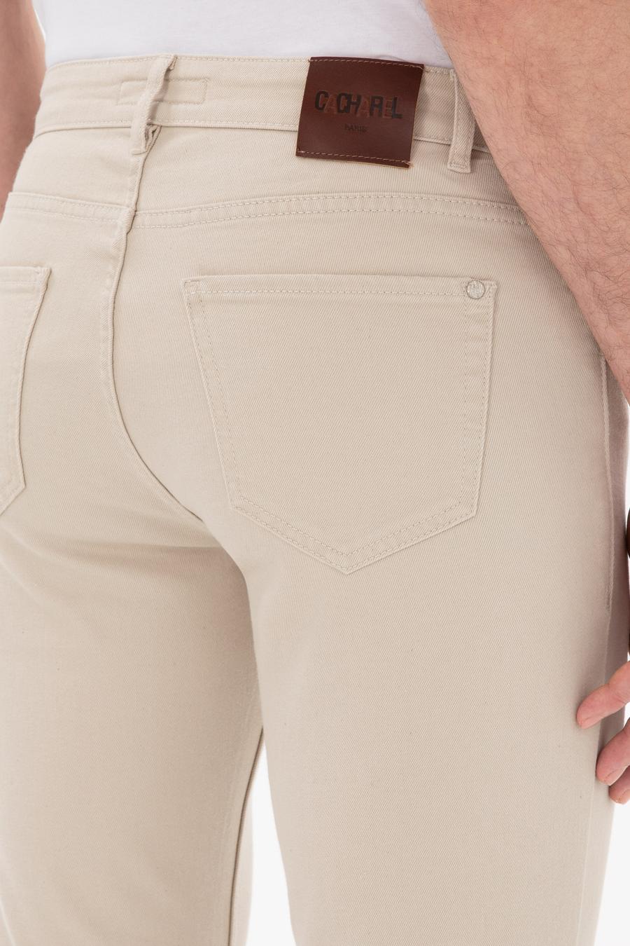 Bej Slim Fit Pamuk Karışımlı Jean Pantolon - 50306703052